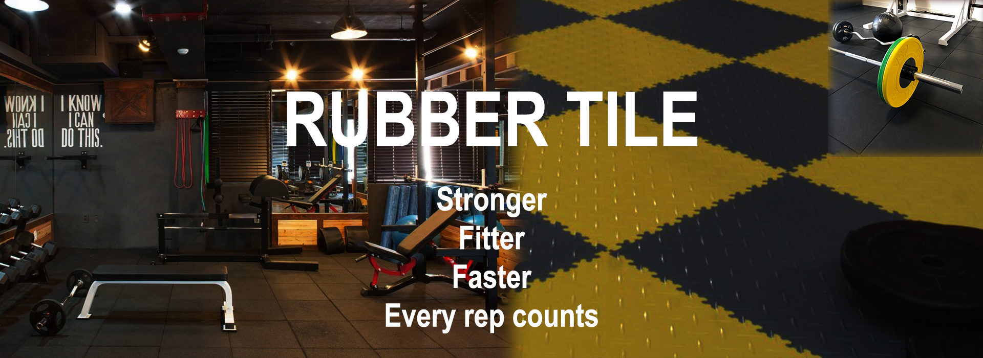 Rubber tile